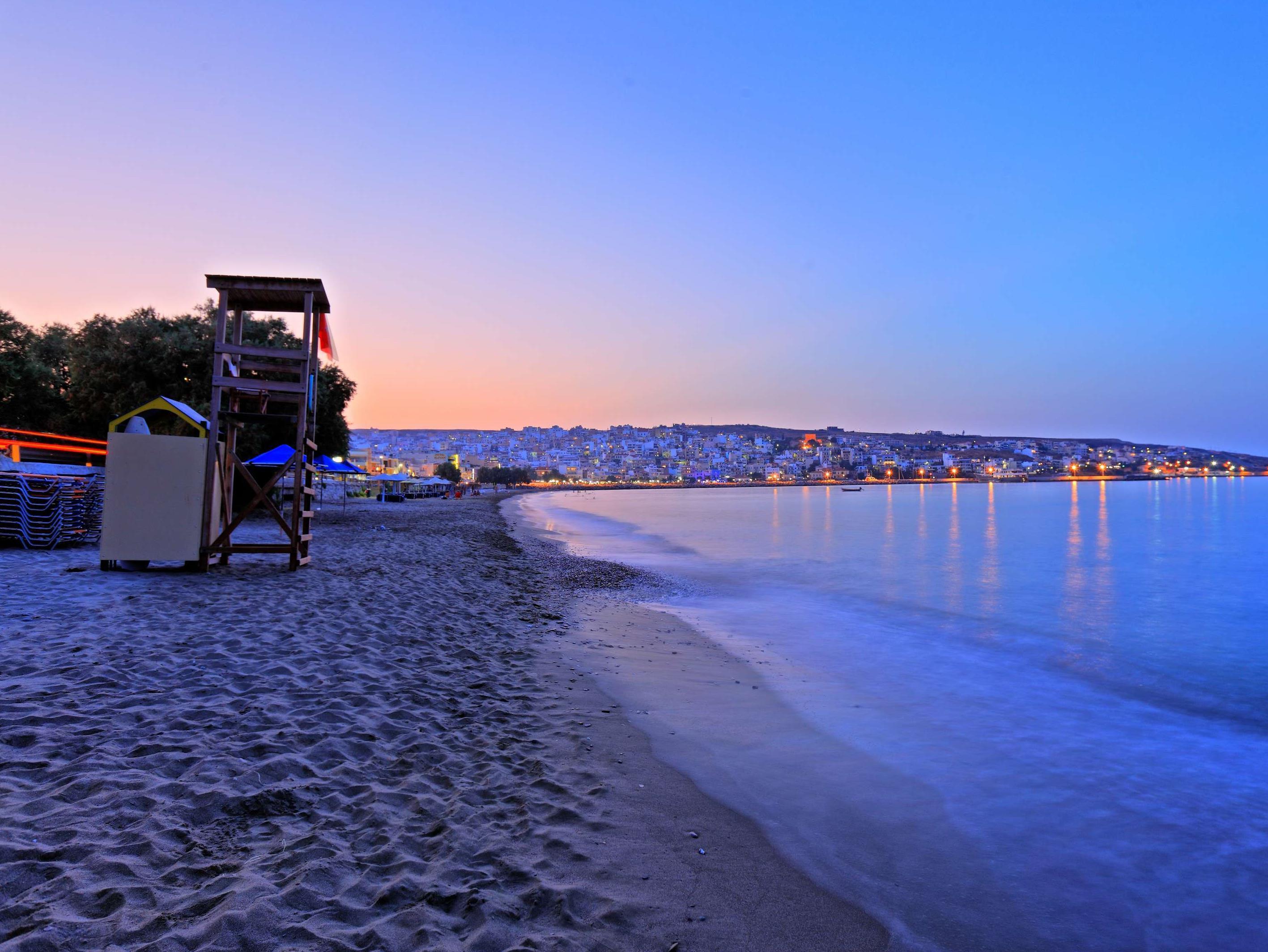 锡蒂亚海滩城市度假村及水疗中心 外观 照片 Sunset at the beach of Pefkos